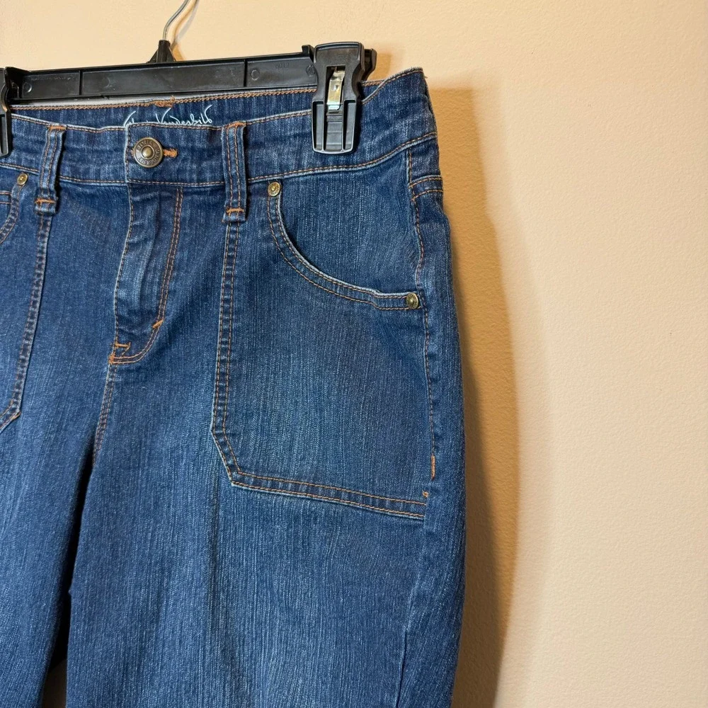 Gloria Vanderbilt Bermuda Shorts Womens 8 Blue All Around Slimming Effect Denim